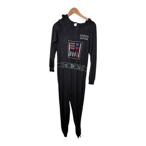 disney star wars Adult large One Piece Hooded Darth Vader Lounge Suit Full zip